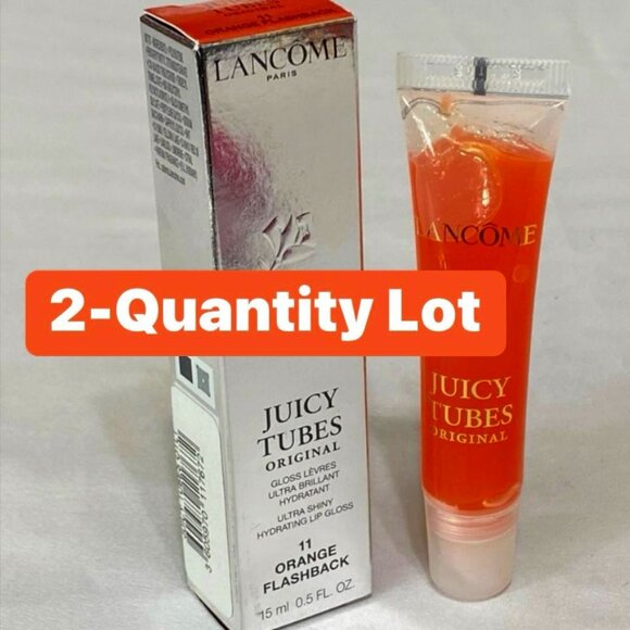2-Qty Lancôme Juicy Tubes Original Ultra Shiny Hydrating Lip Gloss 0.5 fl.oz - Picture 1 of 6